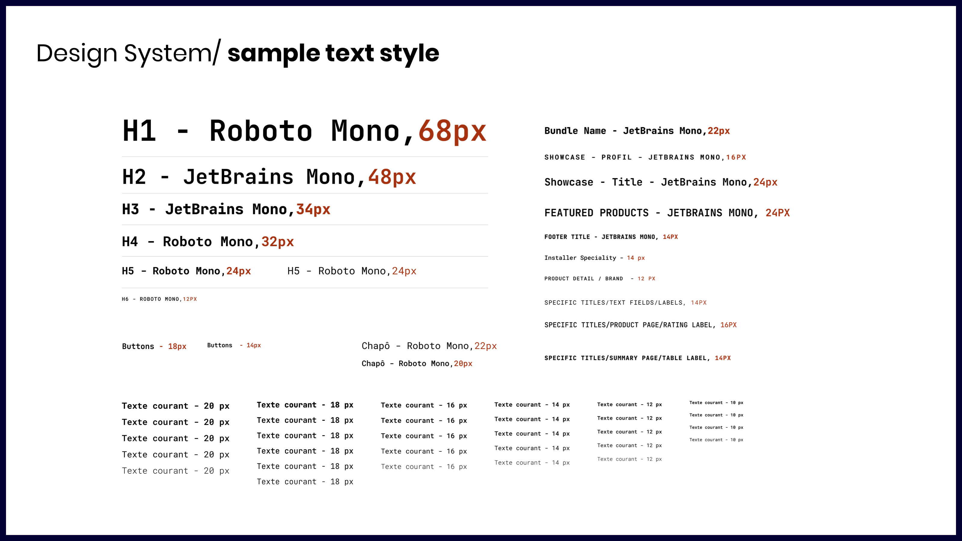 Kit / System approach